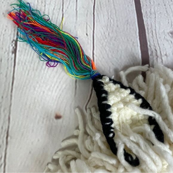 Fun alpaca llama animal knit novelty costume ski hat with ear flaps, OS - Picture 5 of 10